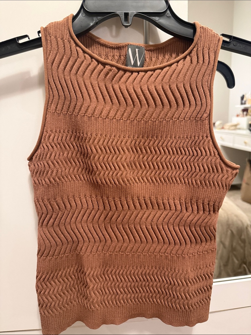 Worthington Copper Ribbed Knit Tank
